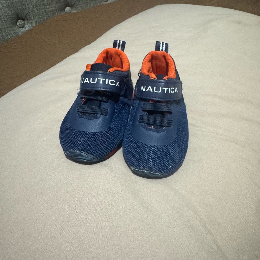 Nautica Kids' Sneakers in Navy and Orange